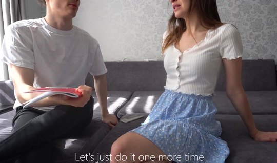 Russian student doesn’t want to think about studying, but wants to fuck