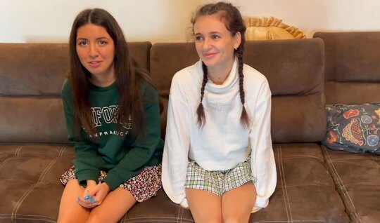 Russian chicks decided to try a group sex with a friend