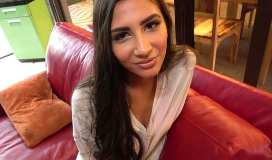 The brunette showed man Boobs and spread her legs for shooting homemade porn