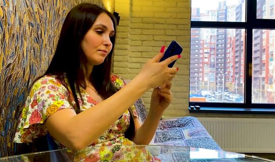 Russian neighbor is ready to substitute her pussy for sensual caresses