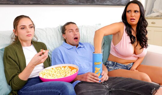 A fat girl with big tits seduces someone elses guy for sex