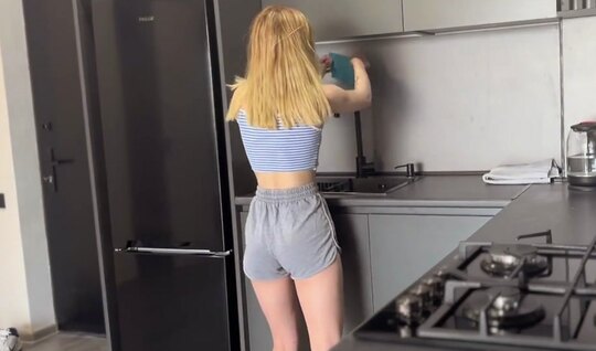 A young Russian girl got close to her neighbors dick