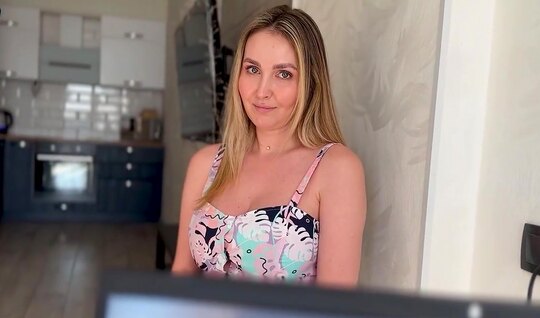 Russian woman with big milking loves bright pleasure