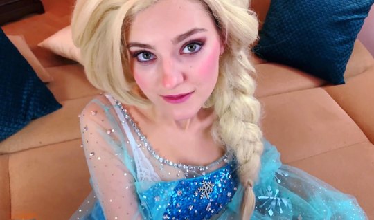 Russian premium girl doggy style crawls on the tight boner of her lover