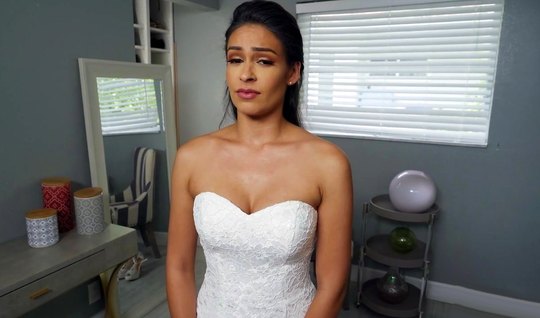 Girl in white stockings rides on solid dick from first person