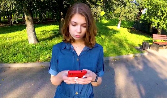 Russian girl is not against of a pickup truck and having sex with her in the first person