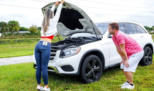 Mom decided to relax riding on her stepsons hard cock