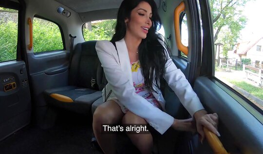 MILF with big milkings jerks off dudes cock in the car