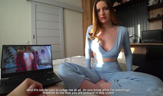 Russian cutie knows how to suck cock like in porn movies