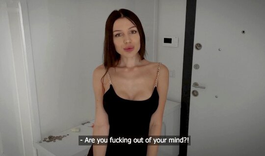 Skinny Russian chick decided to fuck just for money